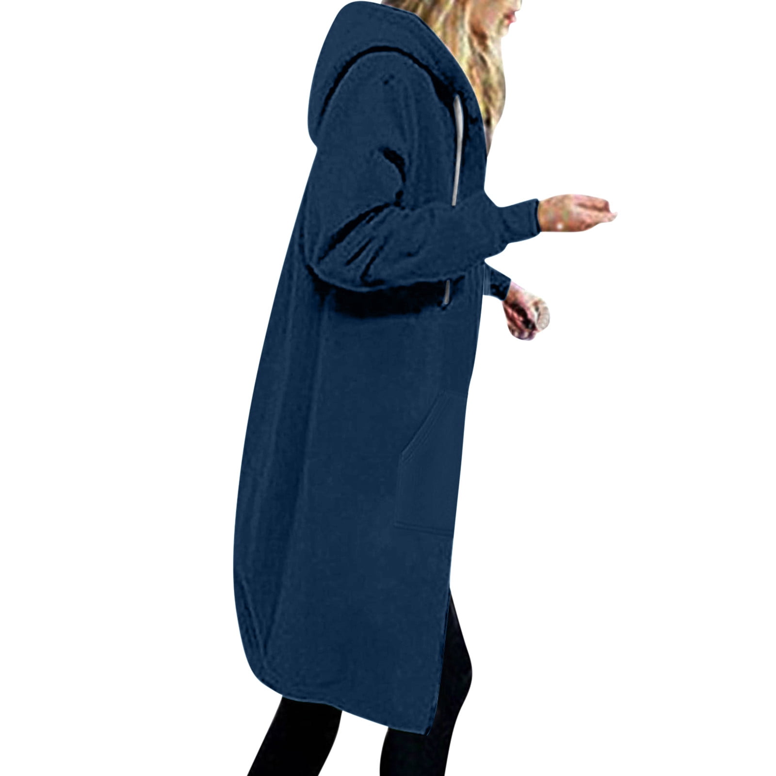 EQWLJWE Zip Up Sweatshirt Dress Women Hoodie Casual Full Zip Up Hoodie Dress Comfortable Womens Long Hoodies Fashion Sweatshirt with Pockets Winter Clothes for Women Walmart