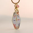 thumbnail image 2 of Illustrated Zodiac Keychain Signs Enamel Charm Unique Keyring Mini Pendants for Women, 2 of 4