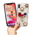 thumbnail image 3 of Cute Shiny Pearl Phone Case Compatible With Iphone 13 Pro Max Glitter Heart Phone Case, 3 of 3
