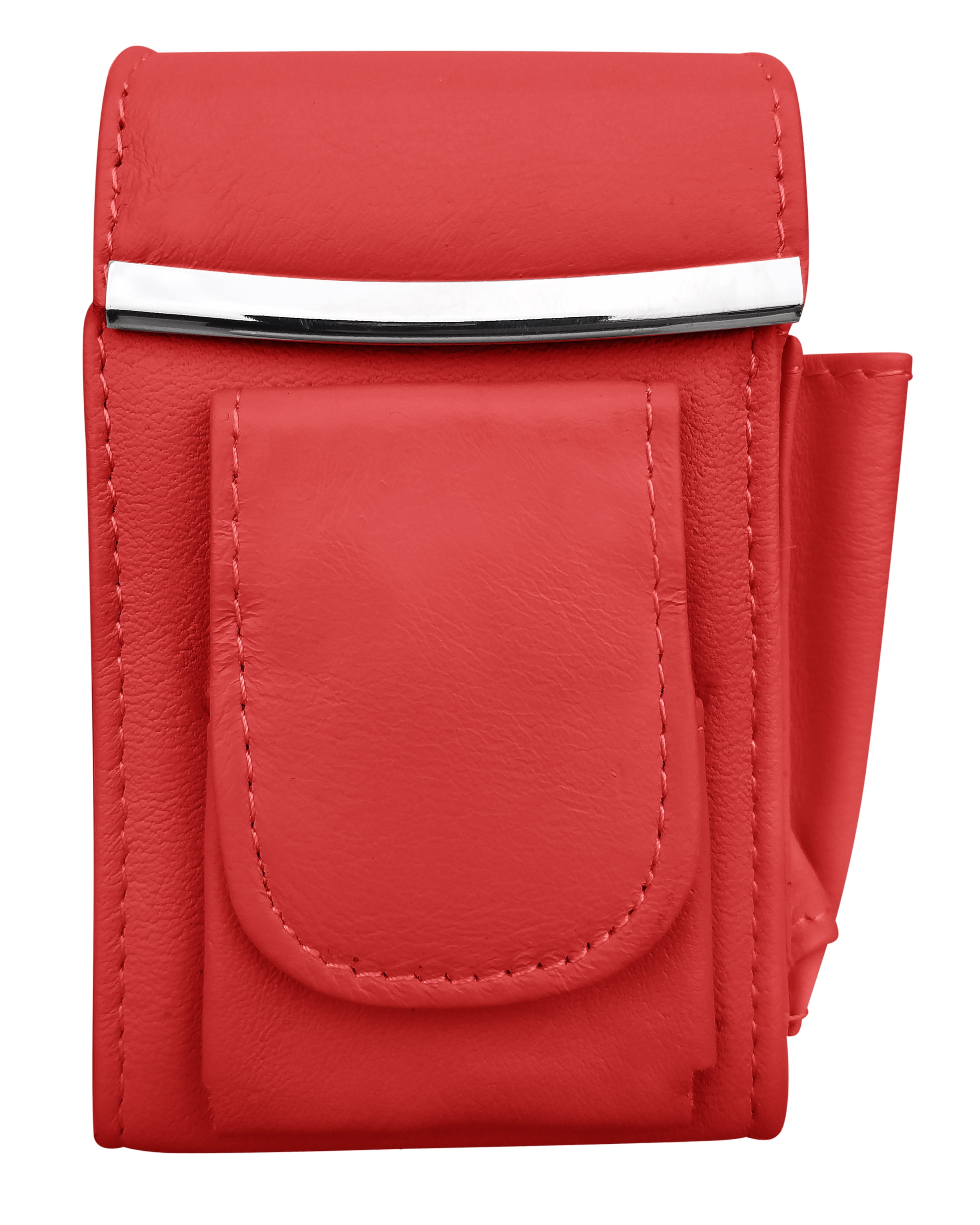 New Genuine Leather Cigarette Case Holder with Pocket for Lighter by