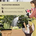 thumbnail image 3 of Outsunny 39'' x 28'' Raised Garden Bed with Legs, Elevated Wooden Planter Box with Bed Liner for Vegetables Flowers Herbs Backyard Patio Balcony, 3 of 9