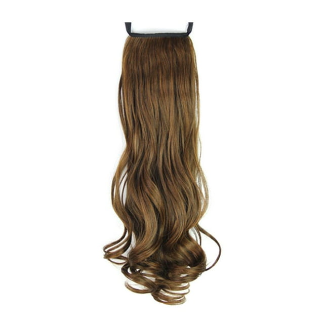 Extension de Cheveux à Clip Queue de Cheval Naturelle avec Cordon de Serrage