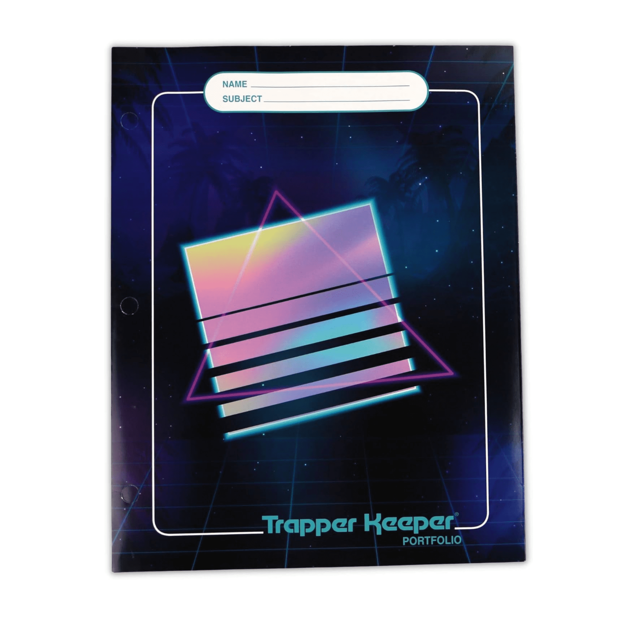 Trapper Keeper Portfolio Folders 3 Hole Punch Set of 4 Retro
