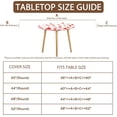 thumbnail image 4 of Valentines Day Round Fitted Tablecloth with Elastic Pink Red Love Heart Circle Table Cloth for 44-48" Round Tables Wipeable Waterproof Washable Valentine Table Cover for Picnic Dining Party Decor, 4 of 4