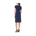 thumbnail image 3 of Js Collections Women’s Tulip-Sleeve V-Neck Dress, Navy, 12, 3 of 3