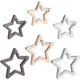 thumbnail image 1 of 6Pcs 6 Styles Alloy Spring Gate Rings Star Mixed Color 31~39x32.5~41x4mm 1pc/style, 1 of 9