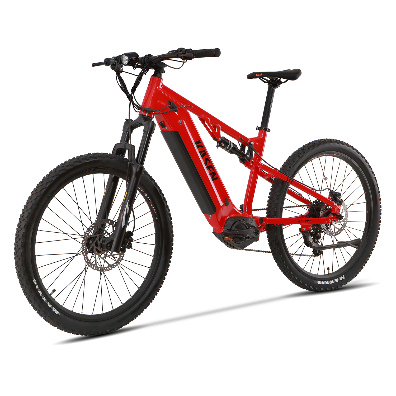 Kasen Electric Mountain Bike Middriven 500w 48v 15ah Full Suspension