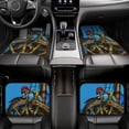 thumbnail image 2 of KAKALAD Corsair Skeleton Captain Steering Wheel Parrot 01 Car Floor Mats 4PC Set Carpet Protection, Universal Fit for Car SUV VA & Truck, Vehicle Front & Rear, 2 of 7