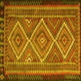 thumbnail image 1 of Ahgly Company Machine Washable Indoor Square Persian Yellow Traditional Area Rugs, 3' Square, 1 of 4