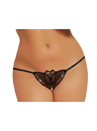 Mlqidk Women Bikini Set Extreme G String Thong Bikini Butterfly