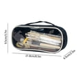 thumbnail image 3 of RBCKVXZ Clear Pencil Pouch, Pen Case, High-Capacity Zipper Pouch, Storage Organizer for Office Supplies Earbuds Chargers Cables Makeup, 3 of 6