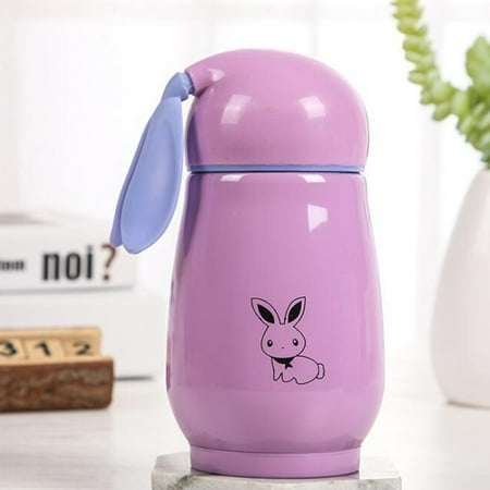 

TOPOINT Stainless Steel Insulated Mug cRabbit Design Travel Thermals Mug Reusable Leak-proof Coffee Mug for Water & Tea New Purple