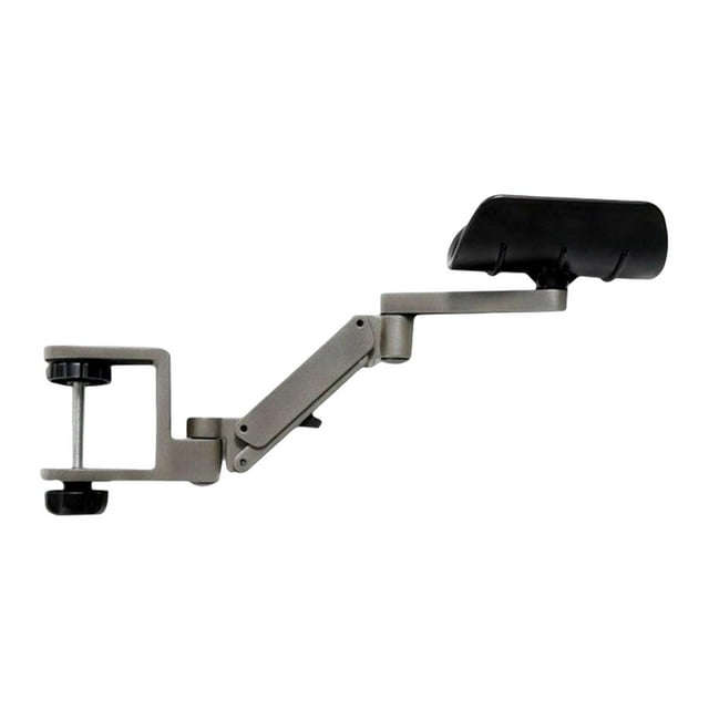 Abrazadera de soporte de reposabrazos ajustable en el escritorio Aleación de aluminio universal giratoria para Gris jinwen Soporte de reposabrazos