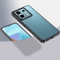thumbnail image 1 of For Xiaomi Redmi Note 13 Pro Armor Clear TPU Hard PC Phone Case(Matte Black), iPhone 13, 1 of 6