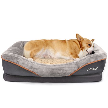Condition photo showing New/Like New for JOYELF Medium Memory Foam Dog Bed, Orthopedic Dog Bed & Sofa with Removable Washable Cover and Squeaker Toys as Gift