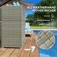 thumbnail image 4 of Outsunny Outdoor Towel Rack for Pool w/ Drawer & Cabinet, Gray, 4 of 9
