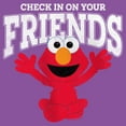 thumbnail image 2 of Girl's Sesame Street Check In On Your Friends Cute Elmo  Graphic T-Shirt, 2 of 4