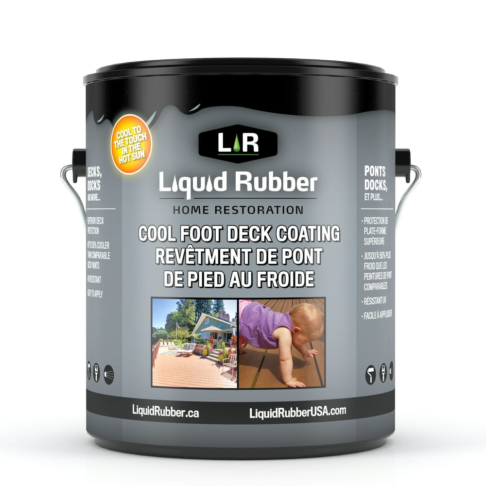 Liquid Rubber Cool Foot Deck and Dock Coating Easy to Apply Sealant