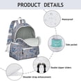 thumbnail image 4 of Paisley Pattern Backpack for School,Cute School Bag,Schoolbag with Adjustable Shoulder Straps & Padded Back,13.4"x11"x4.7", 4 of 6
