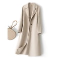thumbnail image 5 of Fashionable Simple Women's Coat Autumn and Winter New One Button Pure Wool Reversible Woolen Coat Long Wild Women's Top, 5 of 9