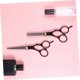 thumbnail image 4 of Juego de tijeras profesionales para cortar el cabello de 7 pulgadas, tijeras de barbero para corte recto y entresacado, para salón y uso doméstico., 4 of 5