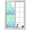 Green Blue, variant on Teal Ombre Coastal Window Privacy Film, Nautical Beach Starfish Coral Summer Static Cling UV Sun Blocking Heat Control Window Tint Day and Night, Non-Adhesive One Way Privacy Cover 23.6''x59''