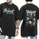 thumbnail image 3 of Camiseta de algodón puro para hombre, camisa de manga corta con estampado gráfico, estilo hip hop, Y2k, 3 of 4