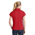 thumbnail image 2 of Sport Tek Contrast Stitch Micropique Polo (LST659) True Red, 2XL, 2 of 2