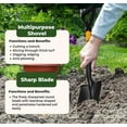 thumbnail image 7 of Ashman Mini Round Shovel - 27 inches in Long Orange Metal Round Shovel D Grip Handle (1 Pack), 7 of 7