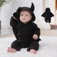 thumbnail image 2 of De Conjunto de disfraz de Halloween para niños y niñas recién nacidos, mameluco y sombrero, 2 of 6