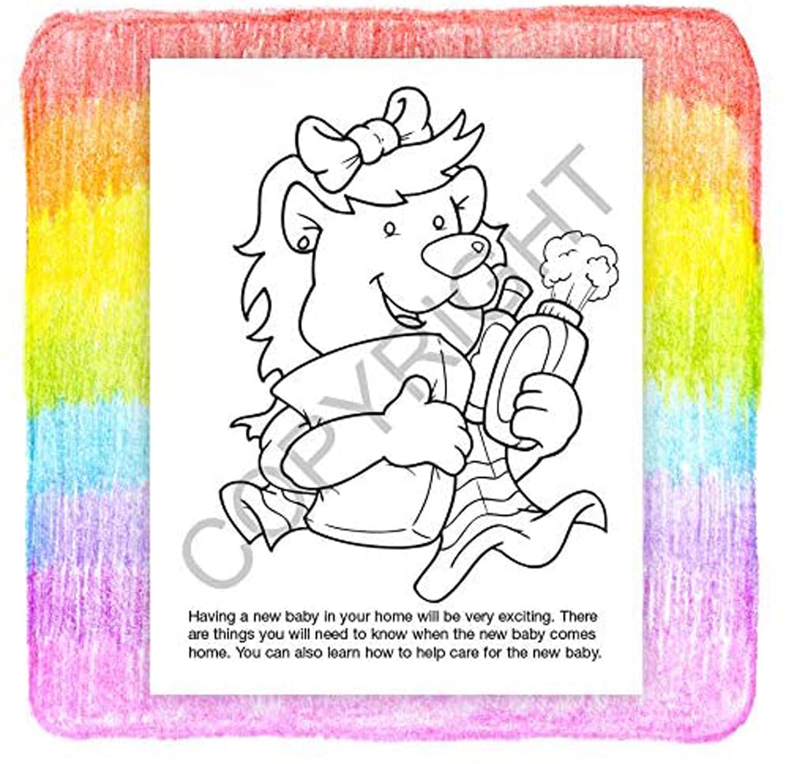 25 Pack - Mom's Having A Baby Kid's Coloring & Activity Books
