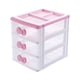 thumbnail image 1 of Encantadora caja de almacenamiento de recepción con cajones de recepción de escritorio de tres niveles, lazo rosa Adepaton CZMR-ZC258, 1 of 5