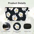 thumbnail image 2 of KAIYANG Bolsas de lona para cosméticos, 1 bolsa de artículos de tocador de gran capacidad, bolsa de maquillaje portátil, bolsa de artículos de tocador con cremallera, 2 of 4