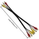 thumbnail image 2 of Cable Divisor de Audio y Vídeo 3 RCA Macho a 6 RCA Hembra - Adaptador AV Compuesto para TV, DVD, Set Top Box, etc. - 0,3 m., 2 of 4