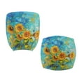 thumbnail image 6 of ZUXONGSY Sunflower Oil Painting Office Chair Cover 2 Pack Computer Chair Covers Skin Friendly High Back Computer Chair Cover Easy to Install Home Furnishing Decoration, 6 of 7