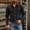 Black, variant on Men's Denim Shirt Western Button Down Collared Long Sleeve Snap Placket Western Yokes Chest Pockets Regular Fit Casual Solid Color Work Shirt for Fall Winter