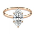 thumbnail image 3 of Cora Jewellery 2CT Marquise Moissanite Hidden Halo Engagement Ring For Women, 14K Rose Gold, 3 of 5