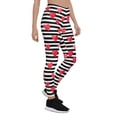 thumbnail image 5 of Stripes & Hearts Leggings Size: S for Women | FIERCEPULSE, 5 of 8