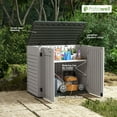 thumbnail image 3 of Patiowell Plastic Storage Shed with Lockable Door, 4 x 2 ft, White, 3 of 8