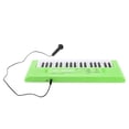 thumbnail image 3 of Children Electronic Keyboard  Plastic Bright Color Birthday Gift Funny 37 Keys Piano Keyboard Toy With Microphone For Kid For Home Green, 3 of 8