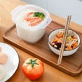 thumbnail image 4 of Étui à Riz Résistant à la Chaleur Facile Nettoyer Couvercles Creux Boîte à Vapeur Alimentaire Compacte pour Micro-Ondes, 4 of 10