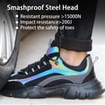 thumbnail image 2 of AUXDIQ Safety Trainers Men Women Steel Toe Cap Work Shoes Comfy Construction Industrial Sneakers, 2 of 6