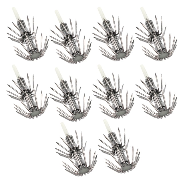 Anzuelo luminoso de acero inoxidable Sunnimix 10 piezas