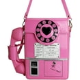 thumbnail image 5 of YOUI-GIFTS Retro dial telephone Crossbody Shoulder Bag,Pu Movable microphone Purse for Women, 5 of 5