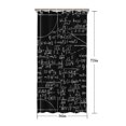thumbnail image 5 of Math Equations Binary Code Blue Pattern Shower Curtain 36"x72" ,Bathroom Decorative Shower Curtains Set with 12 Hooks,Modern Waterproof Washable Shower Curtain, 5 of 6