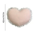 thumbnail image 3 of ToyKingdee Star Throw Pillow Moon Cloud Heart Shaped Decorative Pillows Lace Ruffle Checkered Plaid Sofa Bed Cushion, 3 of 7