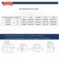 thumbnail image 3 of KyCheLot Newborn Baby Romper Homewear Side Snap Long Sleeve V Neck Jumpsuit Sleepwear 0-6 Months, 3 of 5