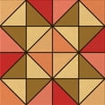thumbnail image 1 of Ahgly Tapis d'Intérieur Lavable en Machine Carré Acajou Brun, 5 Pieds Carré, 1 of 7