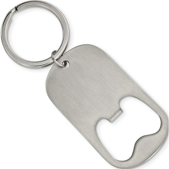 Stainless Steel Brushed Functional Bottle Opener Key Ring (82.71 X 31) Made In China srk146