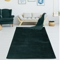 thumbnail image 1 of LaDole Rugs 9x12 ft Fluffy Shaggy Area Rug | Machine Washable Large Carpet For Bedroom, Living Room, Home Office, Indoor Floor Décor | Green, 1 of 1